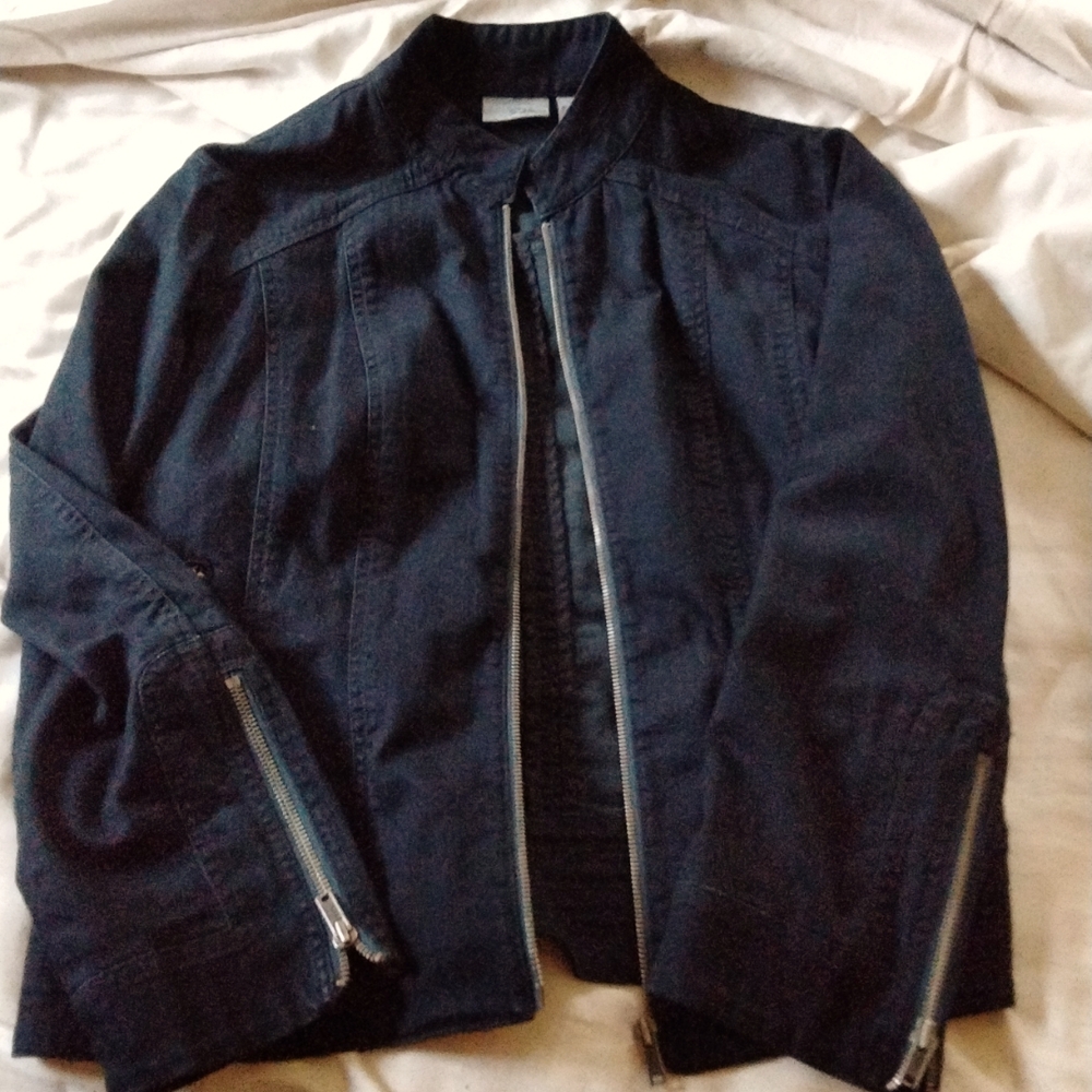 Chicos black Jean jacket zipped